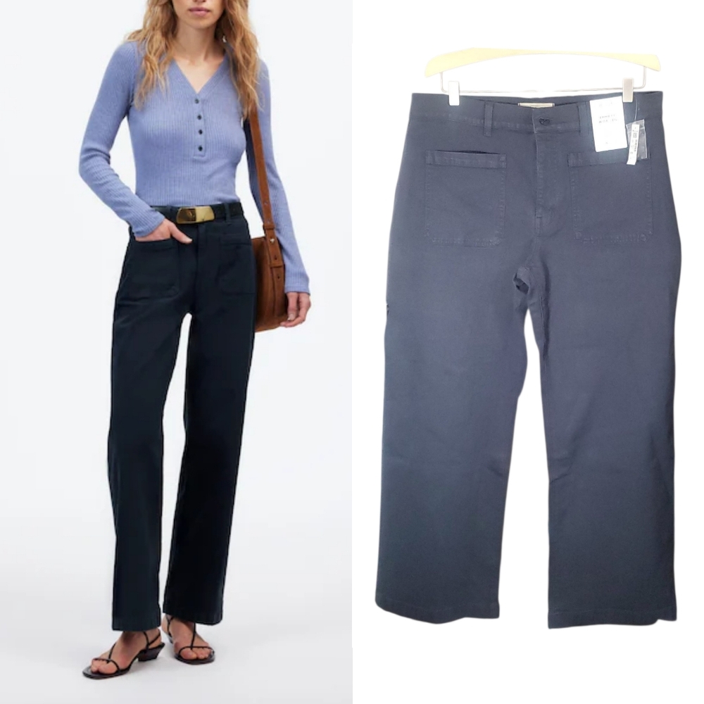 Emmett Wideleg Pant Patch Pocket Edition Cotton Blend NU822 W34" PETITE